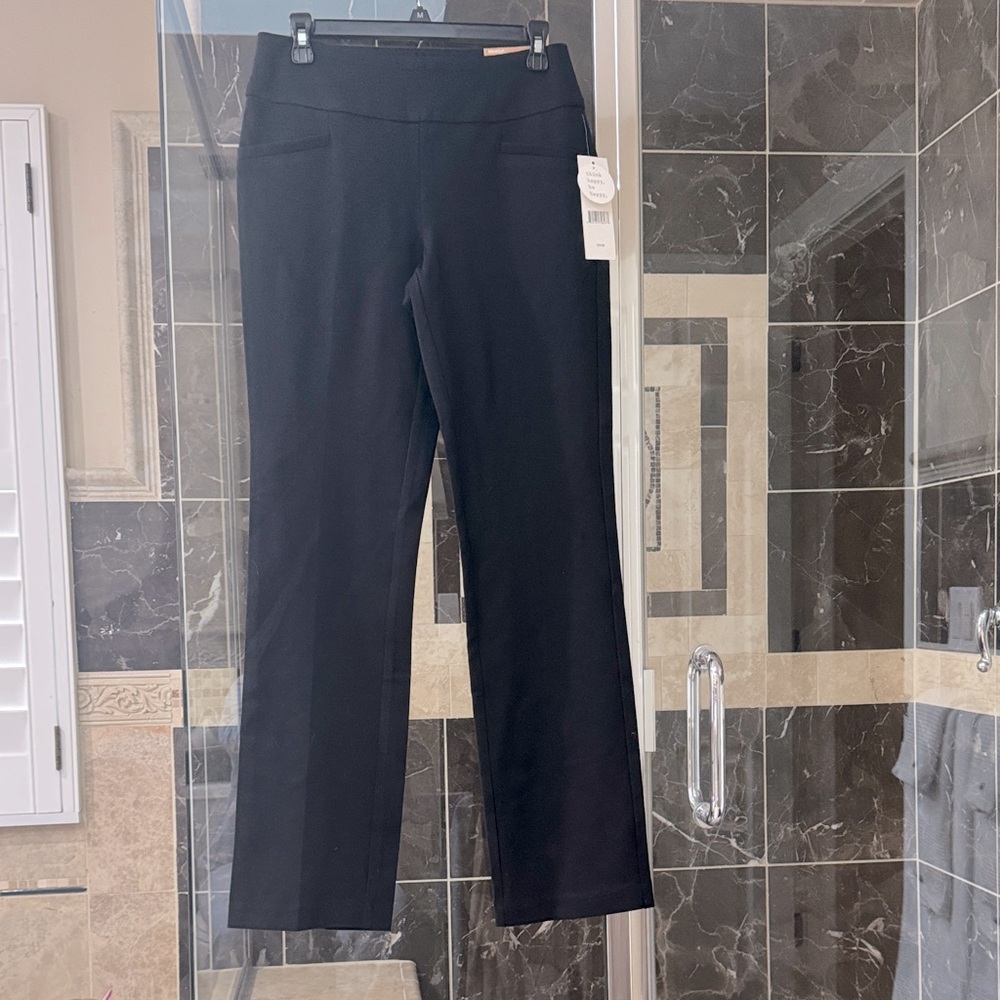 Women's Black Straight-Leg Pants